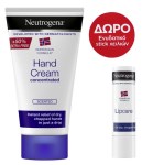 Neutrogena Promo με Hand Cream Κρέμα Χεριών με Άρωμα, 75ml & Δώρο Lip Moisturizer Ενυδατικό Στικ Χειλιών, 4,8g