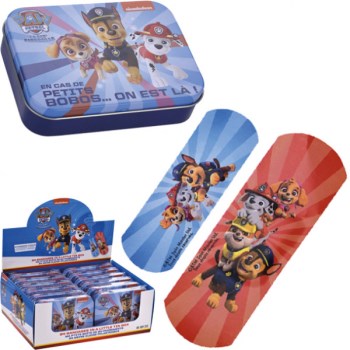 Παιδικά επιθέματα Paw Patrol 24τεμ σε μεταλλικό κουτί
