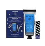 Apivita A Kiss On The Hand Hypericum Κρέμα Χεριών Για Ξηρά-Σκασμένα Χέρια 50ml & Lipcare Βούτυρο Κακάο SPF20 4,4gr.