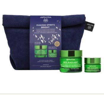 Apivita Promo Making Spirits Bright: Bee Radiant Κρέμα-Gel Ελαφριάς Υφής, 50ml & Gel-Balm Νύχτας, 15ml