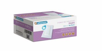 Karabinis Medical Αποστειρωμένα Αυτοκόλλητα Επιθέματα Alfashield 15x9cm 50τμχ