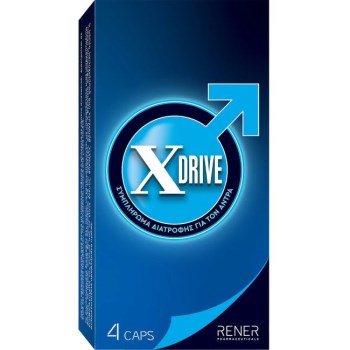 Xdrive Συμπλήρωμα Διατροφής για τον Άνδρα που Αυξάνει την Σεξουαλική Απόδοση 4 κάψουλες