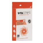Vitastrips Energy Συμπλήρωμα Διατροφής για Τόνωση με Φυσική Γεύση Φράουλα & Μέντα 30 τμχ