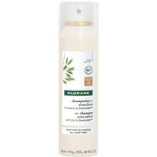 Klorane Ultra Gentle Dry Shampo with Oat & Ceramide for Dark Hair Travel Size 50ml