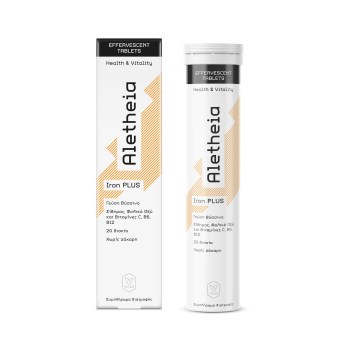 Vican Aletheia Iron plus Health & Vitality Σίδηρος, Φολικό Οξύ και Βιταμίνες C, Β6, Β12 x20 αναβράζοντα δισκία