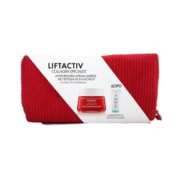 Vichy Liftactiv Collagen Specialist Σετ Περιποίησης για Αντιγήρανση με Καθαριστικό Προσώπου , Κρέμα Προσώπου & Νεσεσέρ 50ml