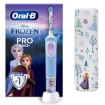 Oral B Kids Pro Ηλεκτρική Οδοντόβουρτσα Frozen με Θήκη Ταξιδίου, για Παιδιά 3+ Ετών Γαλάζιο 1 Τεμάχιο