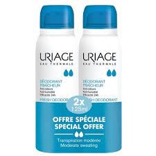 Uriage Eau Thermale Fresh Deodorant Spray Αποσμητικό Σπρέι, 2x125ml
