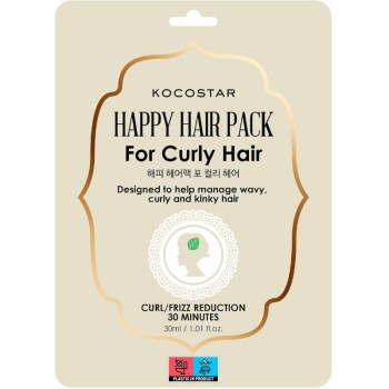 Kocostar Happy Hair Pack Μάσκα Μαλλιών for Curly Hair για Λείανση 30ml
