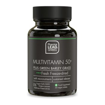 Pharmalead Black Range Multivitamin 50+ Plus Green Barley Grass, 30 Φυτικές Κάψουλες