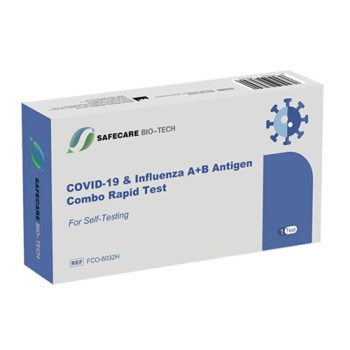 SAFECARE - SARS-CoV-2 & Flu Antigen Combo Test - 1τεμ. (Test Covid - Γρίπης)