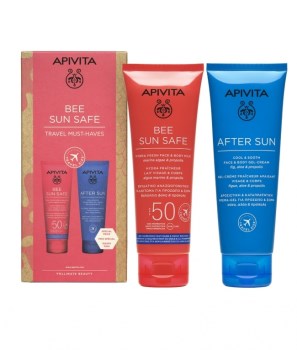 Apivita Promo Bee Sun Safe Travel Must-Haves με Hydra Fresh Face & Body Milk SPF50 100ml & After Sun 100ml