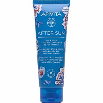 Apivita TRAVEL SIZE After Sun Δροσιστική & Καταπραϋντική Κρέμα-Τζελ Για Πρόσωπο & Σώμα Limited Edition 100ml.