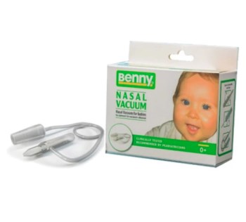 BENNY NASAL VACUUM ΡΙΝΙΚΟΣ ΑΠΟΦΡΑΚΤΗΡΑΣ ΓΙΑ ΒΡΕΦΗ ΚΑΙ ΠΑΙΔΙΑ