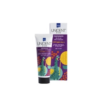Intermed Οδοντόκρεμα Unident 50ml 1400 ppm με Γεύση Τσιχλόφουσκα για 6+ χρονών