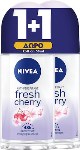 Nivea Fresh Cherry Αποσμητικό 48h σε Roll-On 2x50ml
