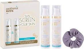 Panthenol Extra Sun Care Diaphanous Gel SPF30 Αντηλιακό Τζελ Προσώπου 2x50ml & Scrunchie 1τμχ