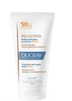 Ducray Melascreen Protective Anti-spot Fluid SPF50+ Light Cream Λεπτόρρευστη Αντηλιακή Κρέμα κατά των Κηλίδων για Κανονικό & Μικτό Δέρμα, 50ml