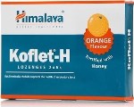 Himalaya Wellness Koflet-H Παστίλιες με γεύση Πορτοκάλι για το Βήχα και τον Πονόλαιμο 12τμχ