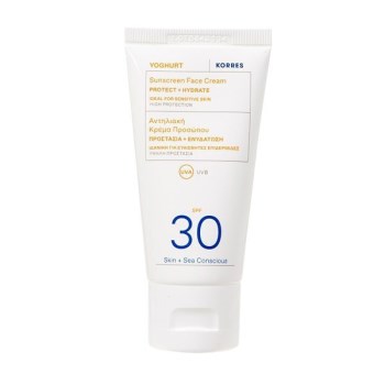 Korres Γιαούρτι Αντηλιακή Κρέμα Προσώπου Spf30 50ml.