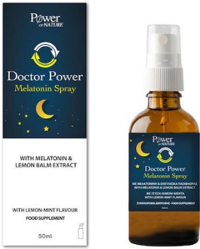 Power Health Doctor Power Melatonin Spray Συμπλήρωμα για τον Ύπνο 50ml Με Μελατονίνη