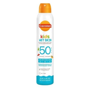Carroten Αδιάβροχο Παιδικό Αντηλιακό Spray Wet Skin 3D Protection SPF50 200ml