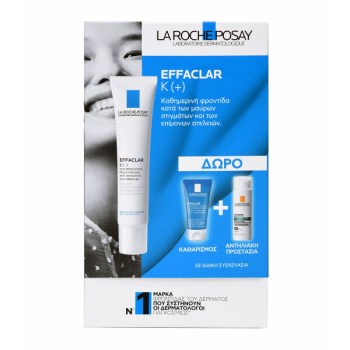 La Roche Posay Promo Effaclar K (+) 40ml , ΔΩΡΟ Effaclar Gel 50ml & Anhelios oil correct SPF50 3ml