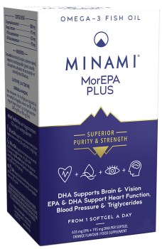 Minami MorEPA Plus Ιχθυέλαιο 30 μαλακές κάψουλες Πορτοκάλι