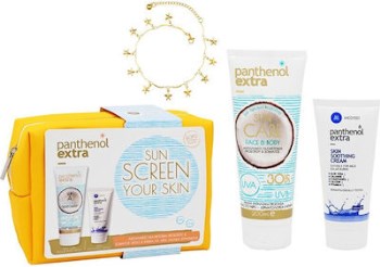 Panthenol Extra Set Sun Care Face & Body Milk SPF30 200ml & Skin Soothing Cream 100ml & Δώρο Αλυσίδα Ποδιού