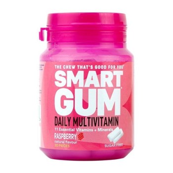 Vican Smart Gum Daily Multivitamin με Γεύση Raspberry 30τμχ