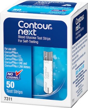 Ascensia Contour Next Ταινίες Μέτρησης Σακχάρου, 50 ταινίες