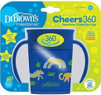 Dr. Brown's Cheers 360° Κύπελλο Με Λαβές για Μωρά 6m+, 200ml
