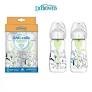 Dr. Brown's Natural Flow Options+ Anti-Colic Μπιμπερό Πλαστικό με Φαρδύ Λαιμό, 2x270ml