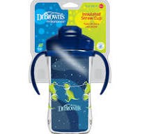 Dr.Brown's Κύπελλο Θερμός με Καλαμάκι Blue 300ml