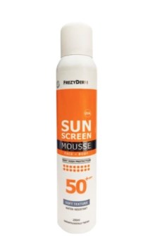 Frezyderm Sunscreen Mousse Προσώπου και Σώματος 50+Spf 200ml