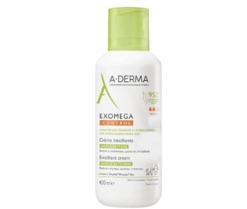 A-Derma Exomega Control Anti-Scratching Emollient Cream Μαλακτική Κρέμα Προσώπου & Σώματος Ενάντια Στον Κνησμό 400ml