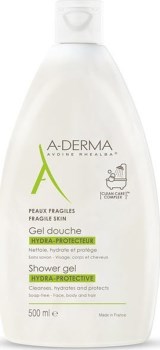 A-Derma Gel Moussant Αφρίζων καθαριστικό προσώπου & σώματος 500ml.