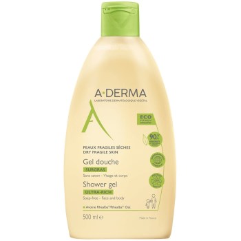 A-Derma Shower Gel Ultra-Rich Τζελ Καθαρισμού για Ξηρό Δέρμα, 500ml