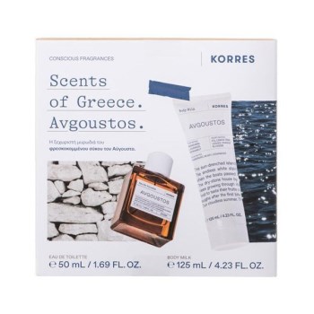 Korres PROMO PACK Avgoustos Eau De Toilette 50ml & Γαλάκτωμα Σώματος 125ml.