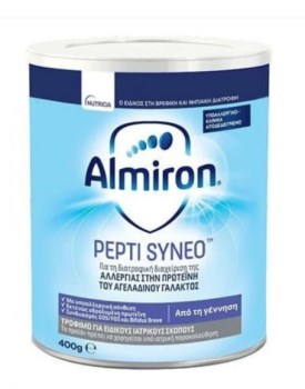 Nutricia Almiron Pepti Syneo Γάλα για Βρέφη με Διαγνωσμένη Αλλεργία στην Πρωτεΐνη του Αγελαδινού Γάλακτος 400gr