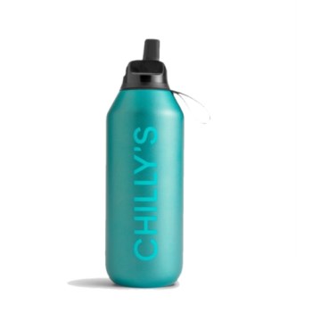 Chilly's Μπουκάλι Θερμός Ανοξείδωτο BPA Free Series 1lt με Καλαμάκι και Λαβή