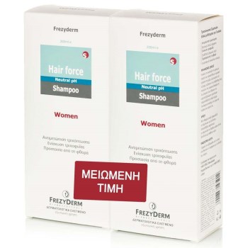 Frezyderm Hair Force Women Σαμπουάν κατά της Τριχόπτωσης 2x200ml