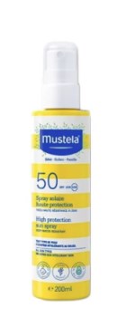 Mustela Sun Spray Solaire Haute Protection Very High Protection SPF50+ 200ml