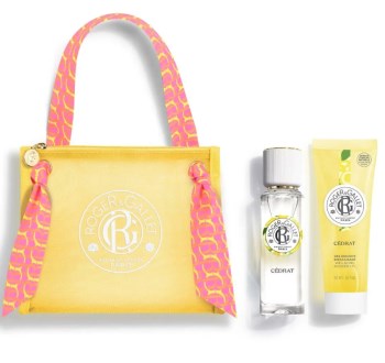 Roger & Gallet Cedrat Wellbeing Fragrant Water Summer Set, Σετ με Άρωμα 30ml & Αφρόλουτρο Κίτρο 50ml σε τσαντάκι