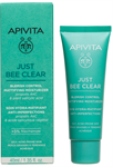 Apivita Just Bee Clear Κρέμα Κατά Των Ατελειών Με Πρόπολη AmC & Φυτικό Σαλικυλικό Οξύ 40ml