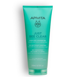 Apivita Just Bee Clear Gel Καθαρισμού Με Πρόπολη AmC & Φυτικό Σαλικυλικό Οξύ 200ml