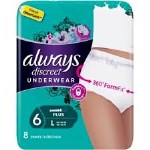 Always Discreet Lady Pants Plus Size 6 Large 8τεμ
