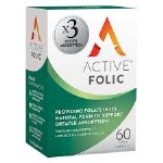 Bionat Active Folic Acid Συμπλήρωμα Φυλλικού Οξέος για την Παραγωγή Κυτταρικής Ενέργειας, 60caps