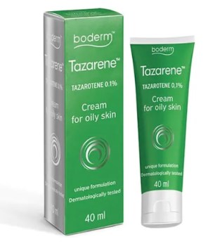 Boderm Tazarene 0.1% Κρέµα για Τοπική Εφαρµογή σε Λιπαρό Δέρµα, 40ml