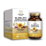 John Noa Liposomal D3, Zinc, Vit C+Echinacea, Spirulina, Reishi Polysaccharides Συμπλήρωμα για την Ενίσχυση του Ανοσοποιητικού 60 κάψουλες